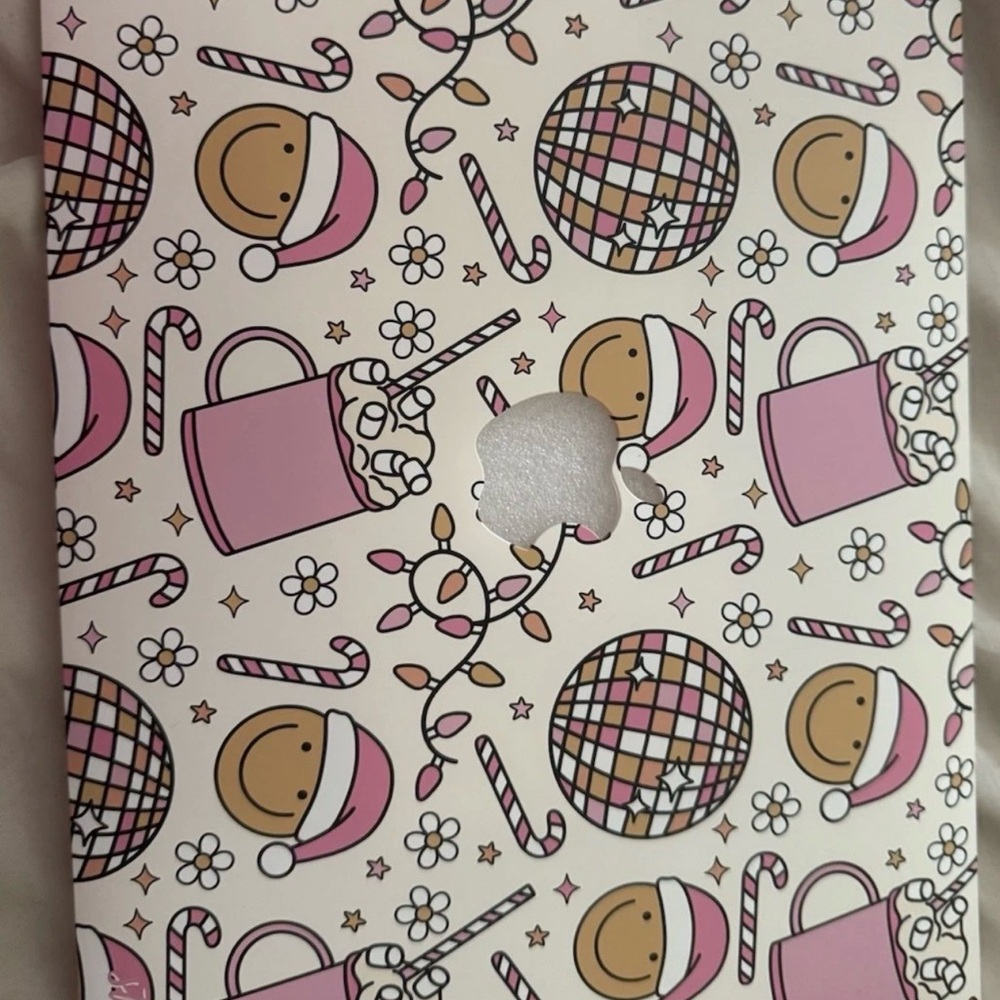 Apple Pink and Cream Holiday Themed Phone Cover